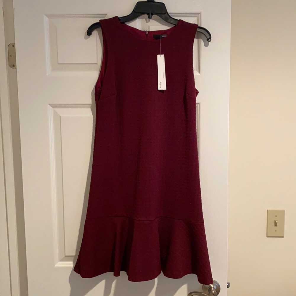 AQUA | Maroon Dress
